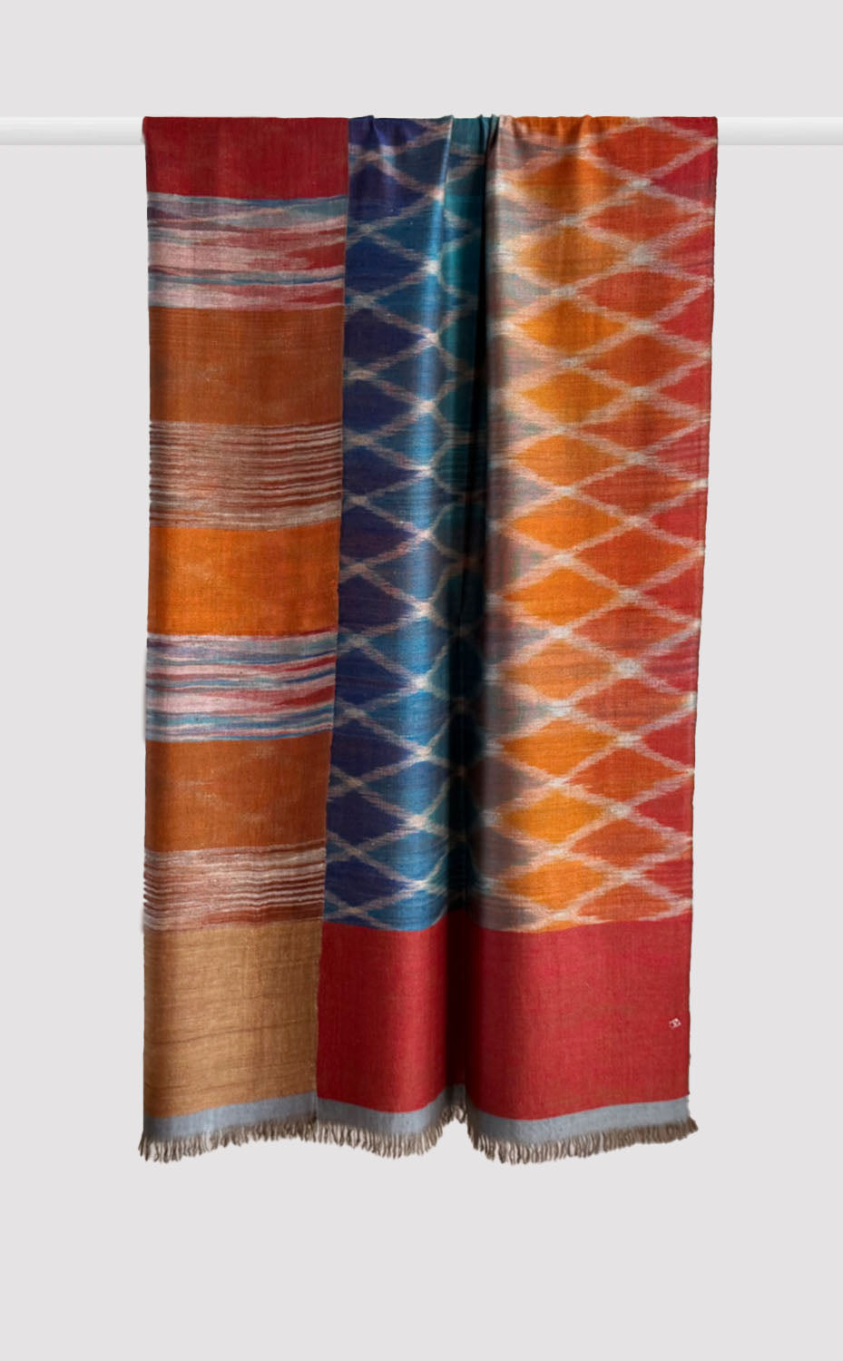 Pashmina Embers Ikat Reversible Shawl
