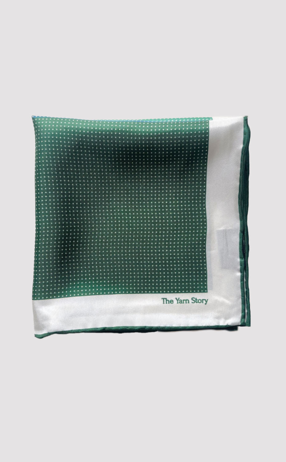 4 Micro Dots Emerald Pocket Square