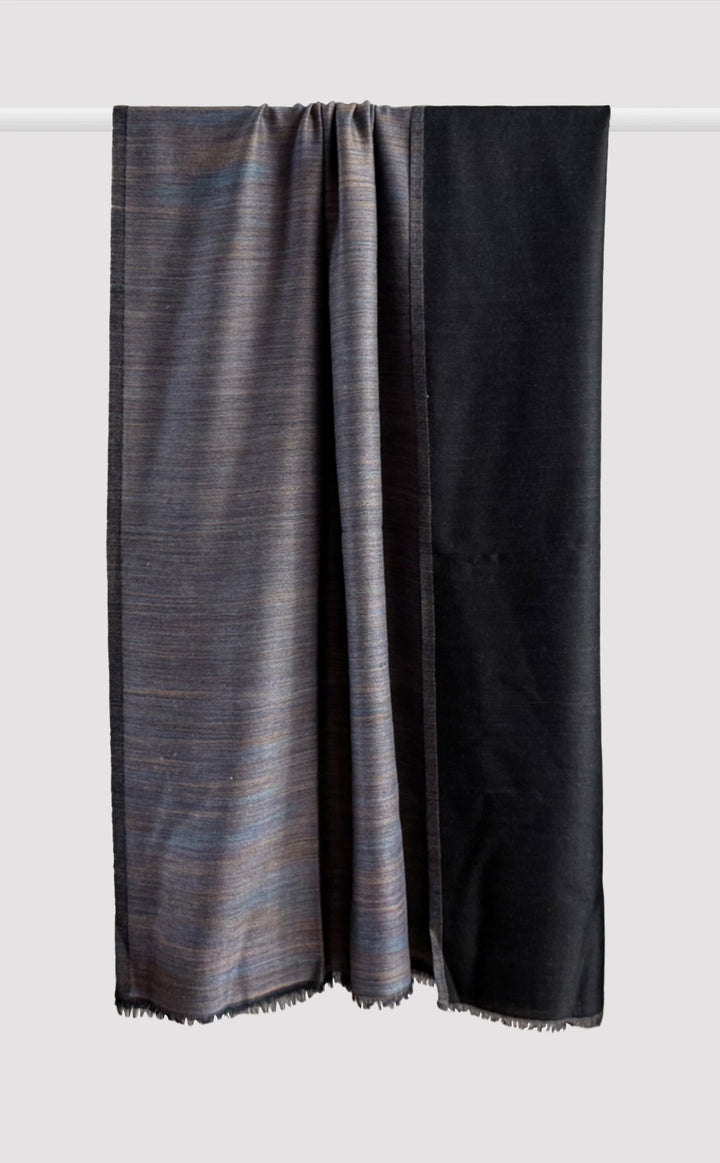 Reversible Pashmina Shawl - Midnight