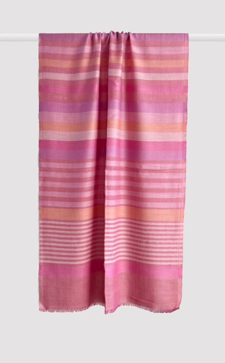 Blush Band Merino Stole