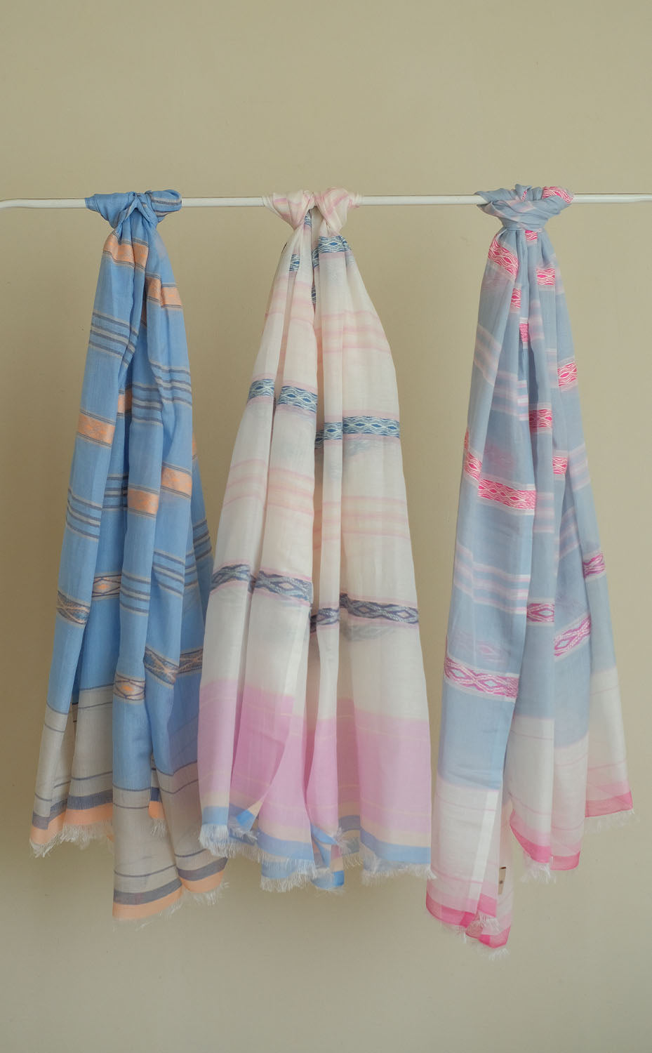 Harbor Mist Cotton Silk Shawl
