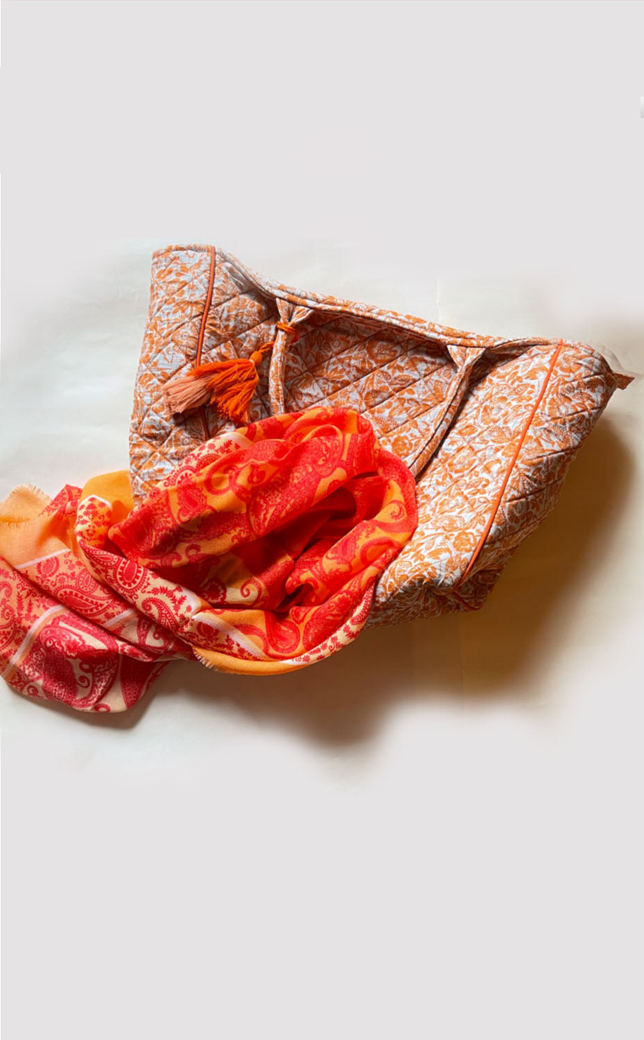 Tangerine Tote Set for Her