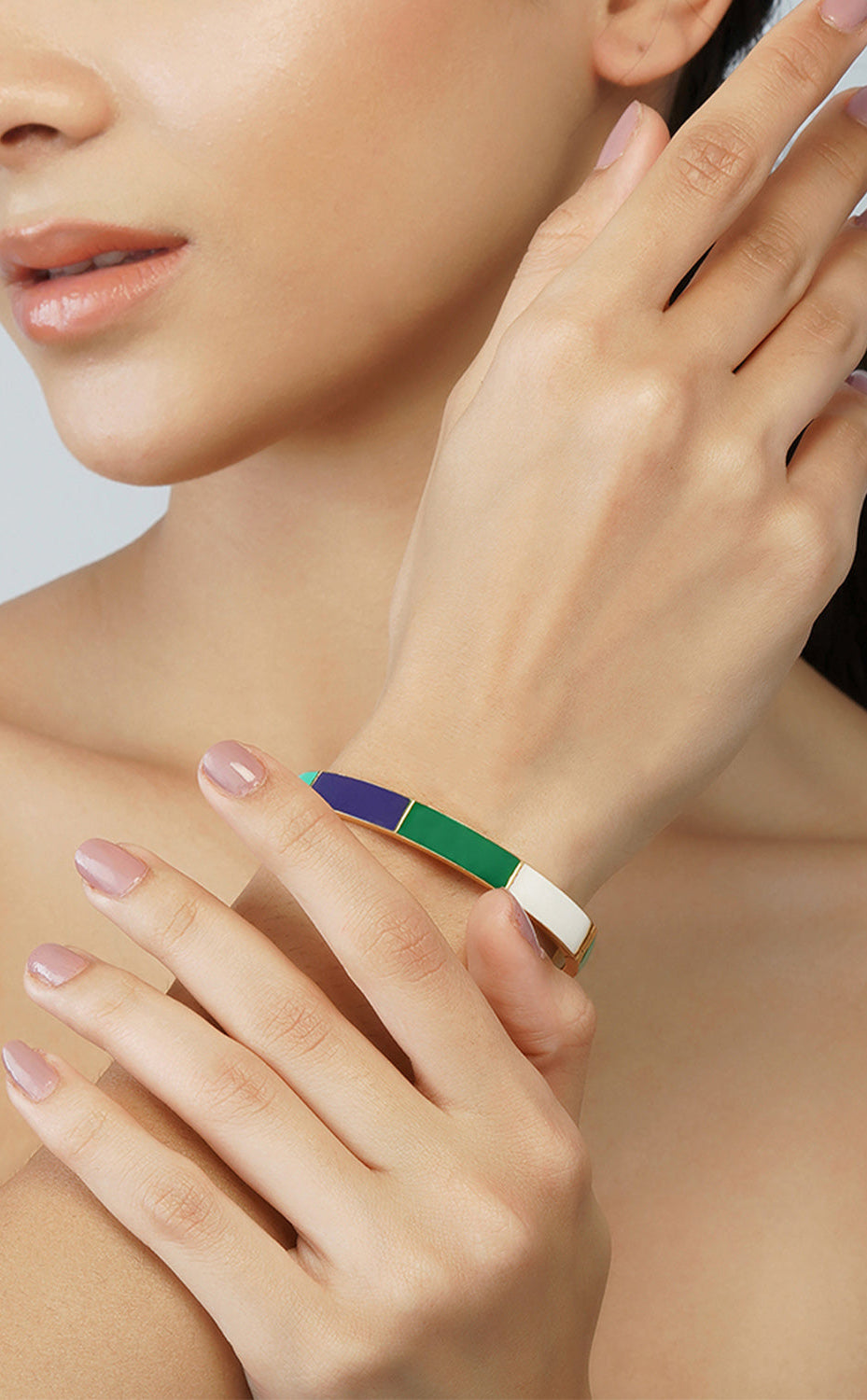 Jade Block Bangle