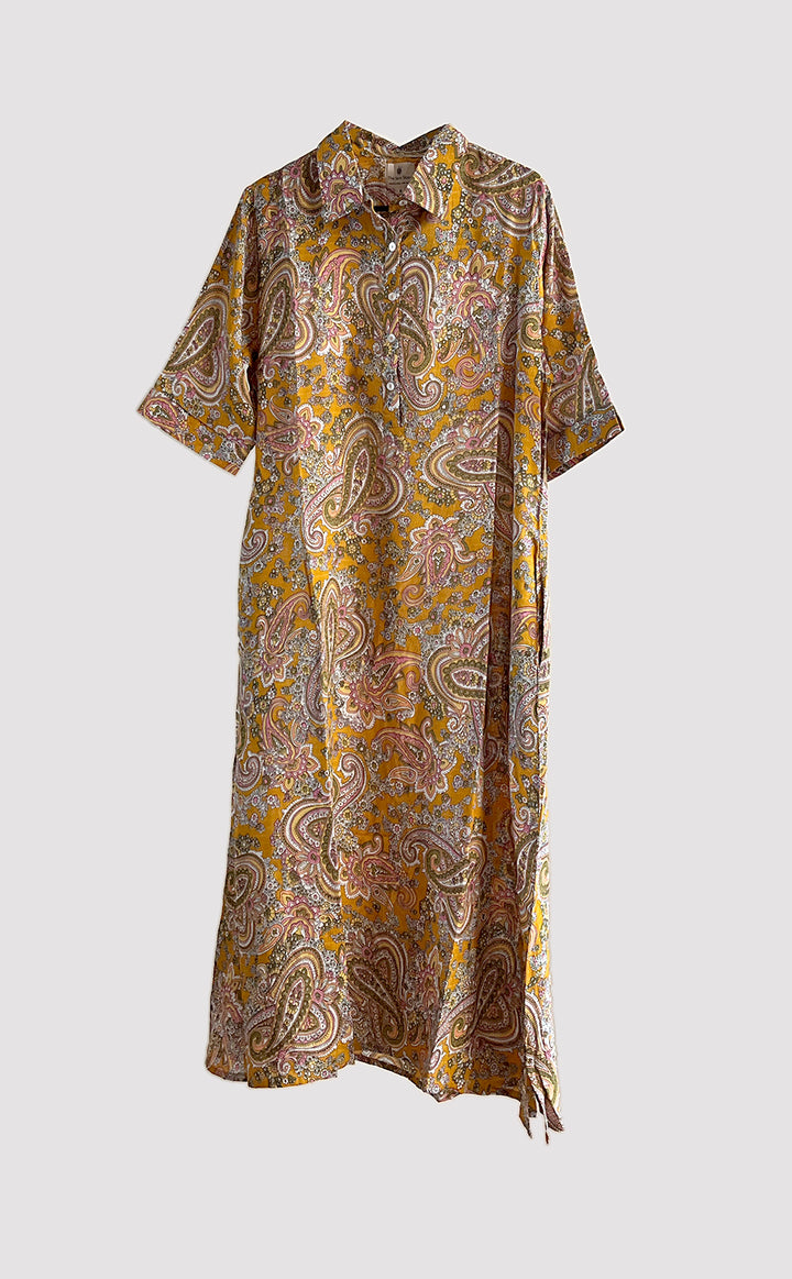 Marigold Paisley Paradise Dress