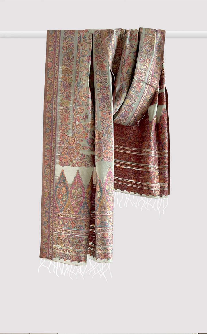 Sage Floral Dupatta