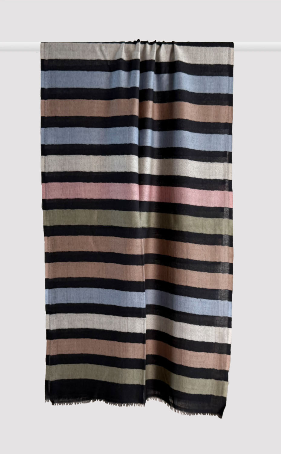 Tan Merino Strokes Stole