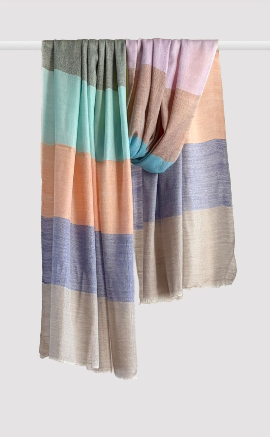 Pastel Blocked Stole