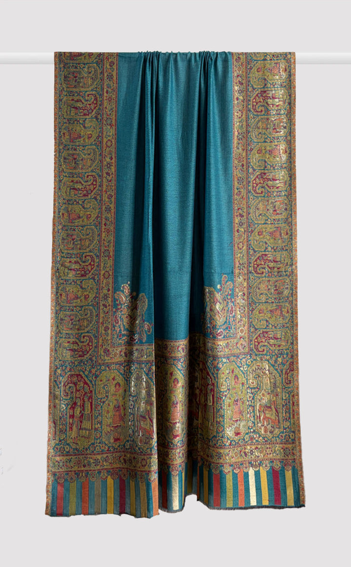 Firoza Paisley Kani Shawl