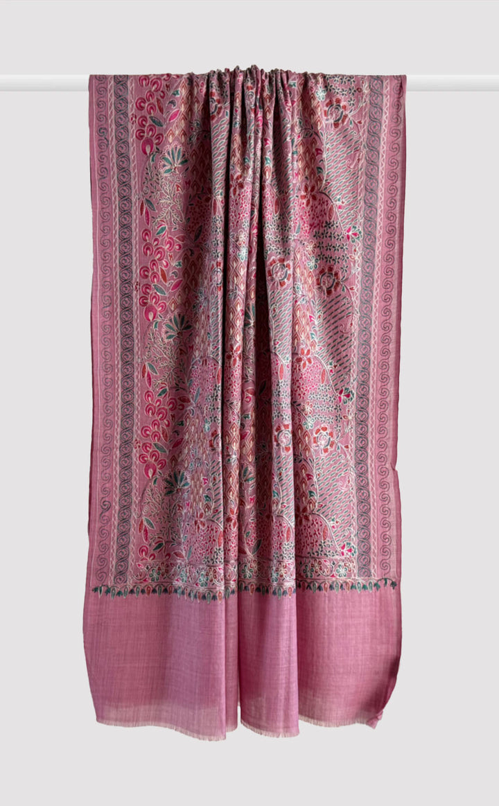 Petal Spring Aari Embroidery Shawl