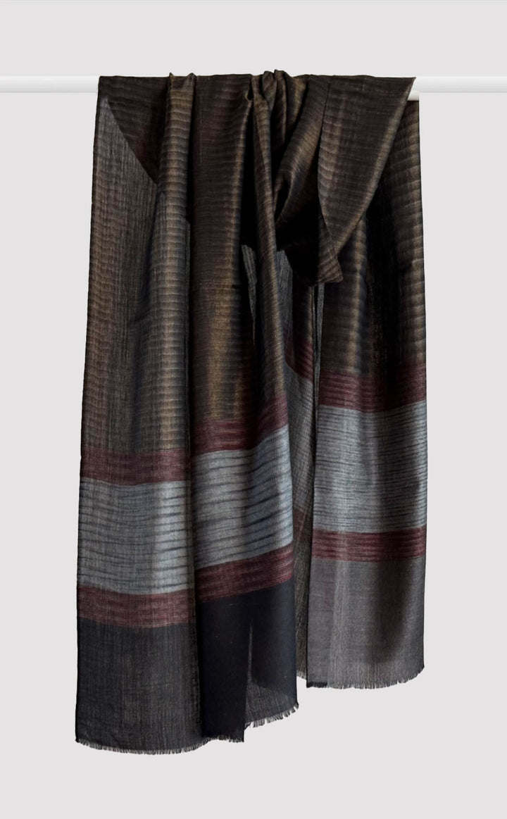 Ember Shadow Pashmina Zari Stole