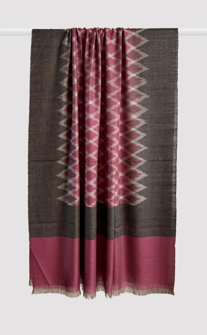 Pashmina Vintage Amethyst Ikat Shawl