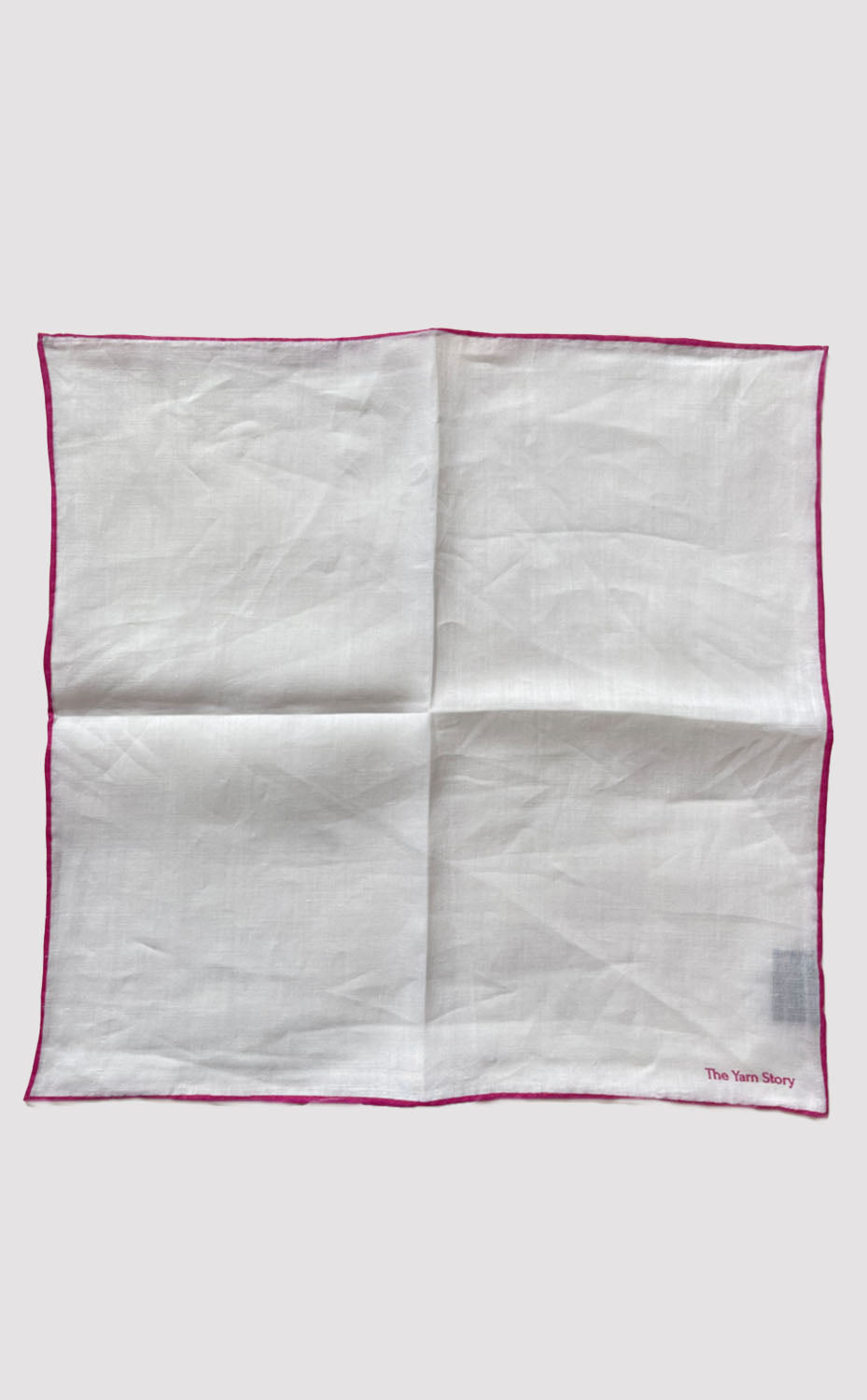 Fuchsia Border Linen Pocket Square