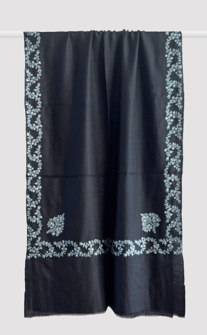 Pashmina Hand-Embroidered Nightfall Stole