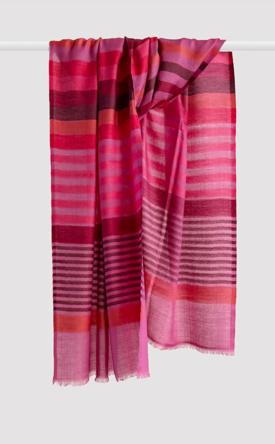 Orchid Band Merino Stole