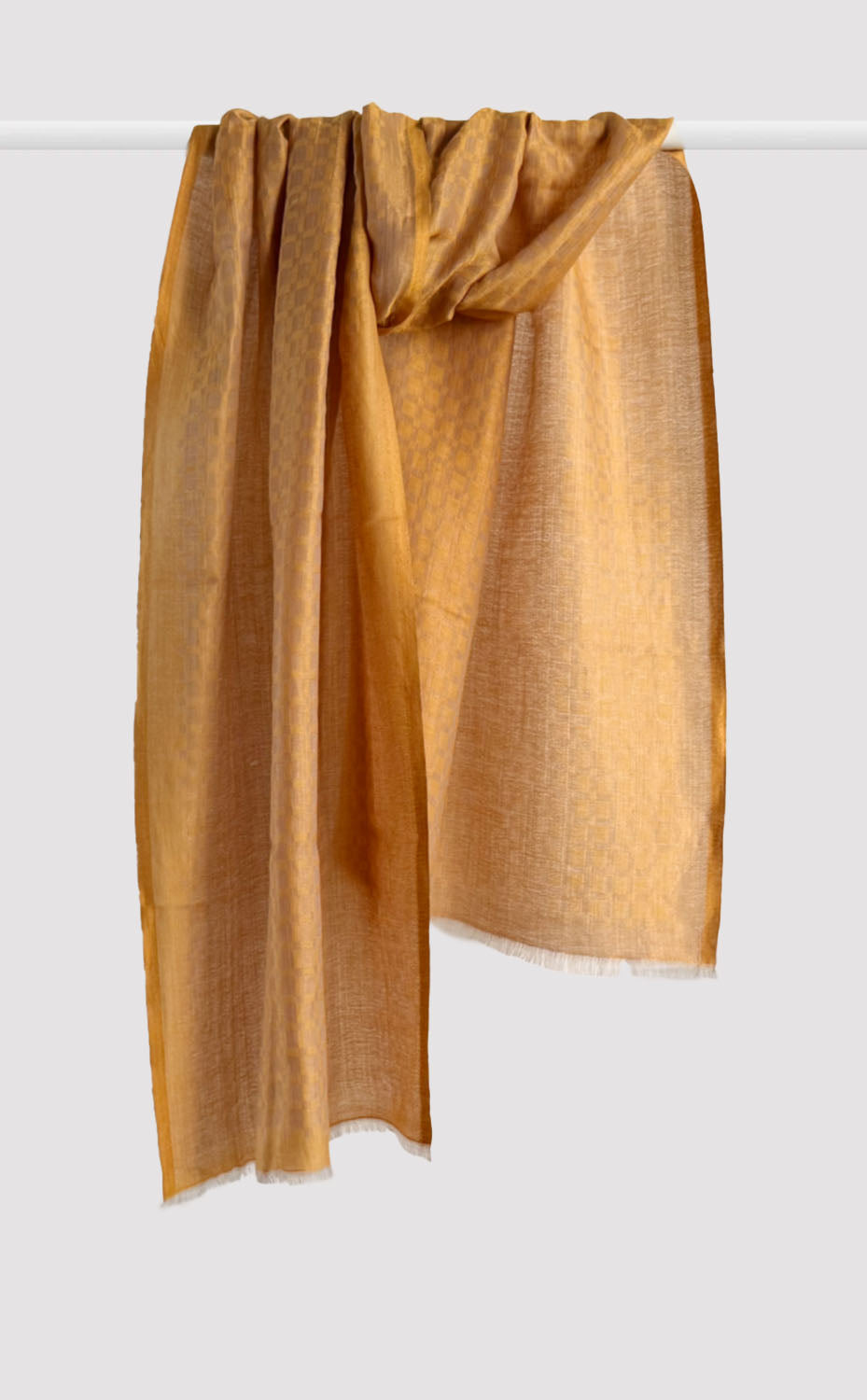 Saffron Mosaic Zari Stole