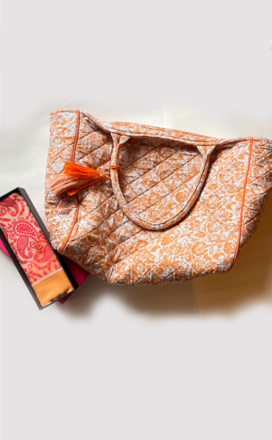 Tangerine Tote Set for Her