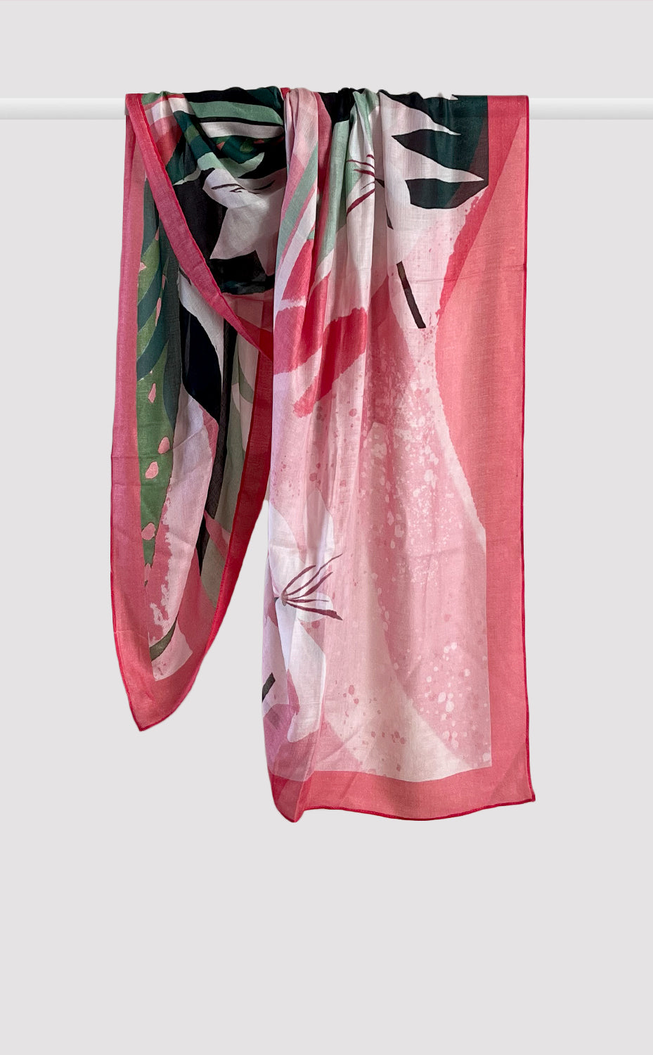 Ruby Floral Large Scarf