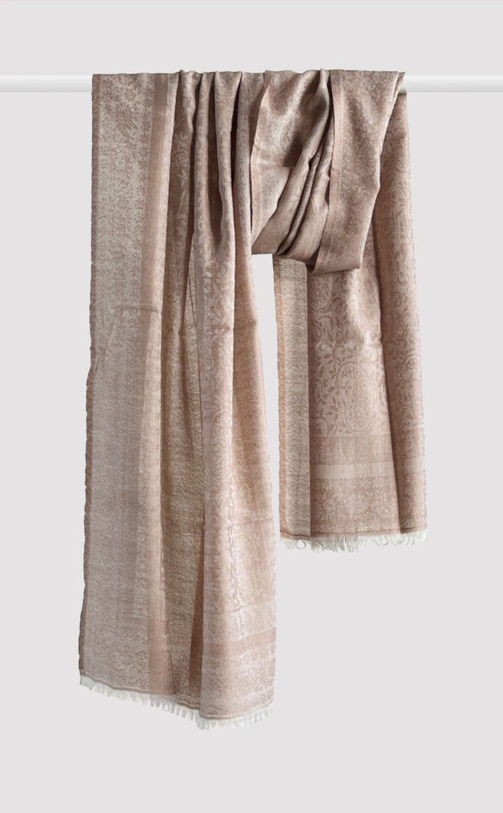 Fawn Paisley Wool Jacquard