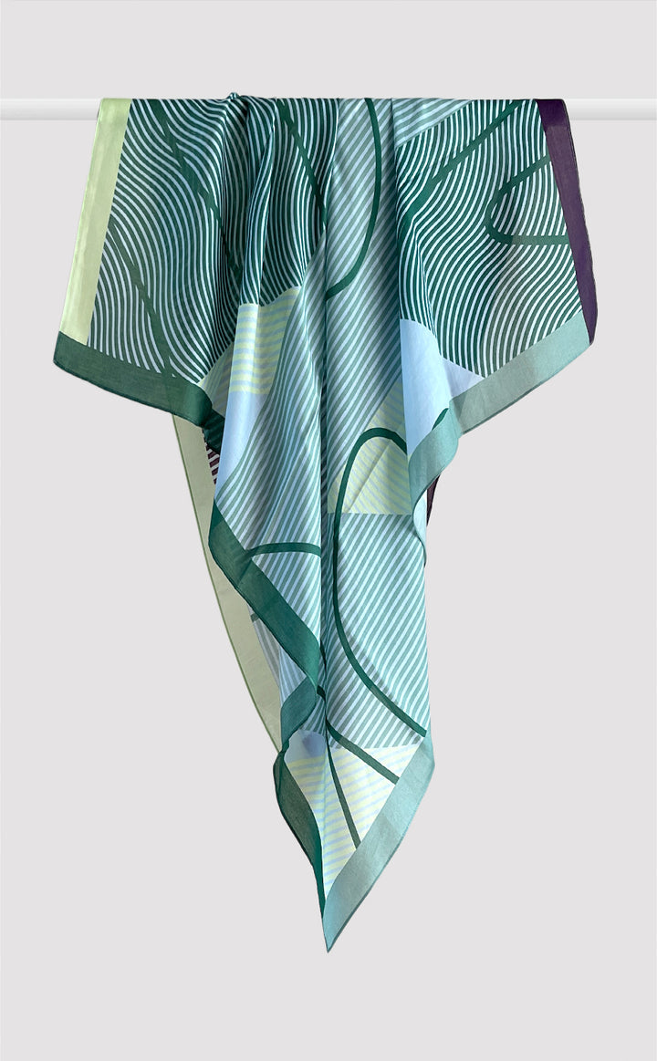 Sea Green Contour Scarf