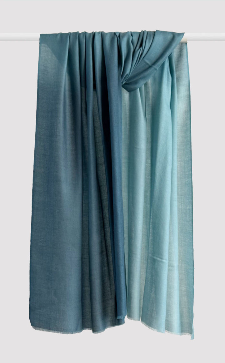 Merino Ombre - Linear Charcoal Grey