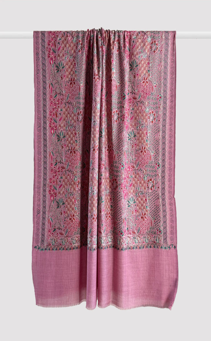 Petal Spring Aari Embroidery Shawl