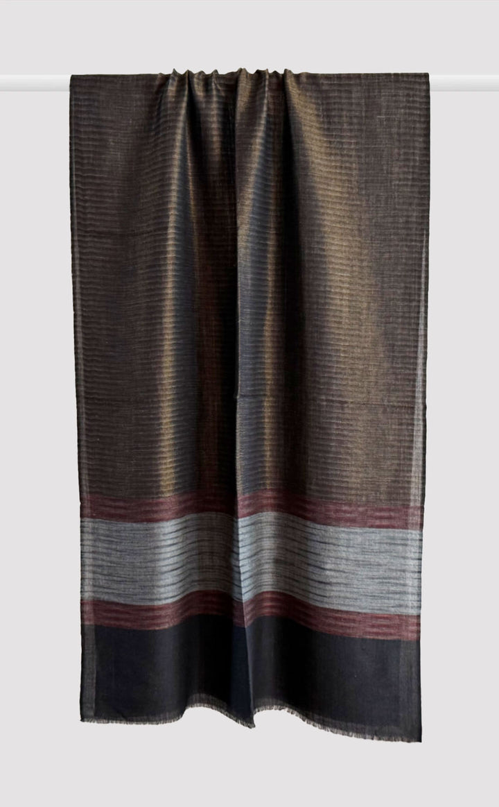 Ember Shadow Pashmina Zari Stole
