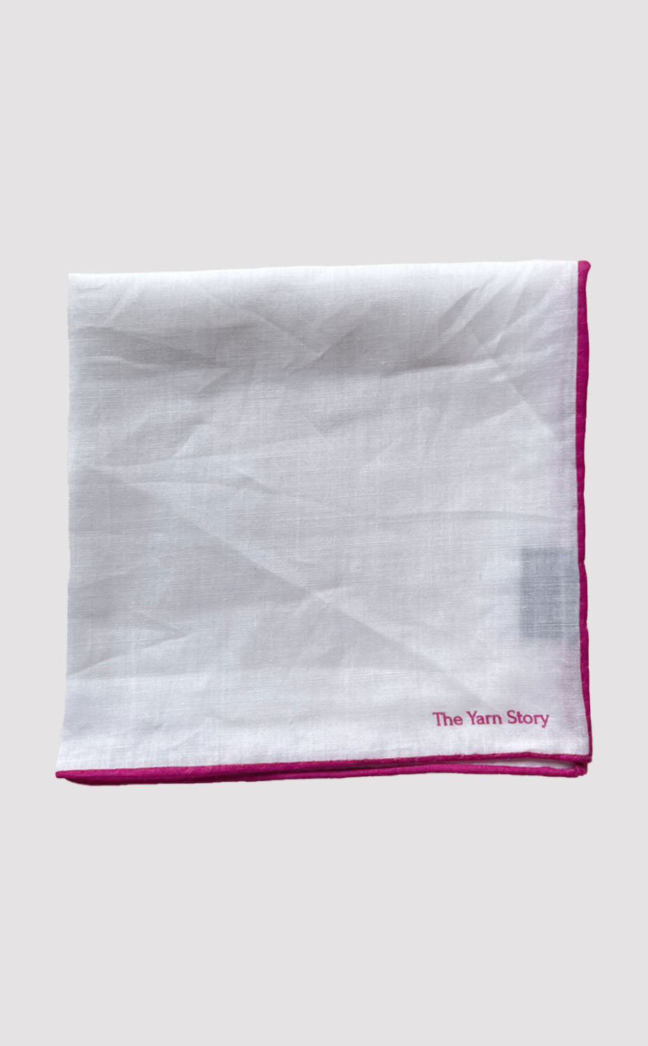 Fuchsia Border Linen Pocket Square