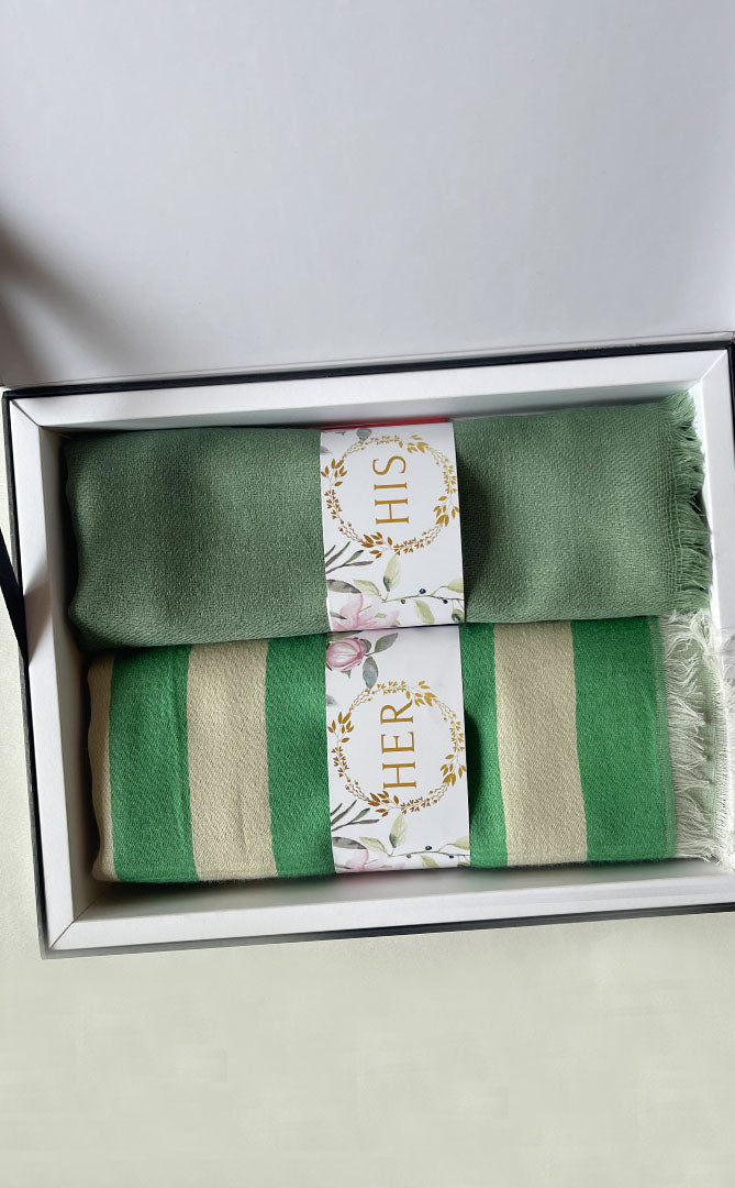 Sage Green His and Her Set