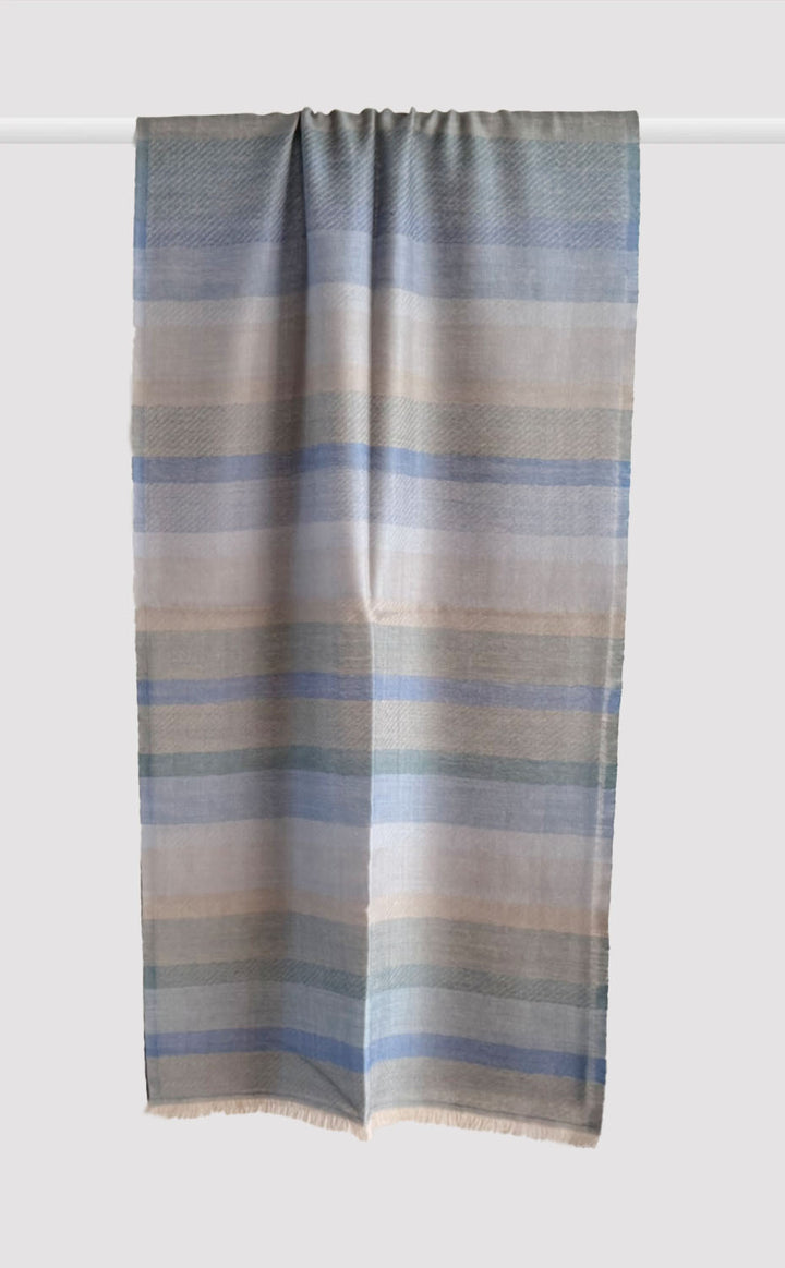Cerulean Stria Merino Muffler
