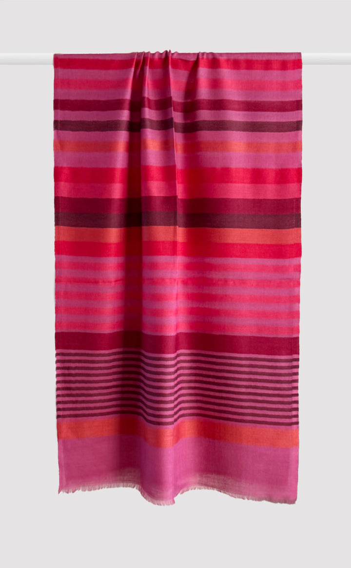 Orchid Band Merino Stole