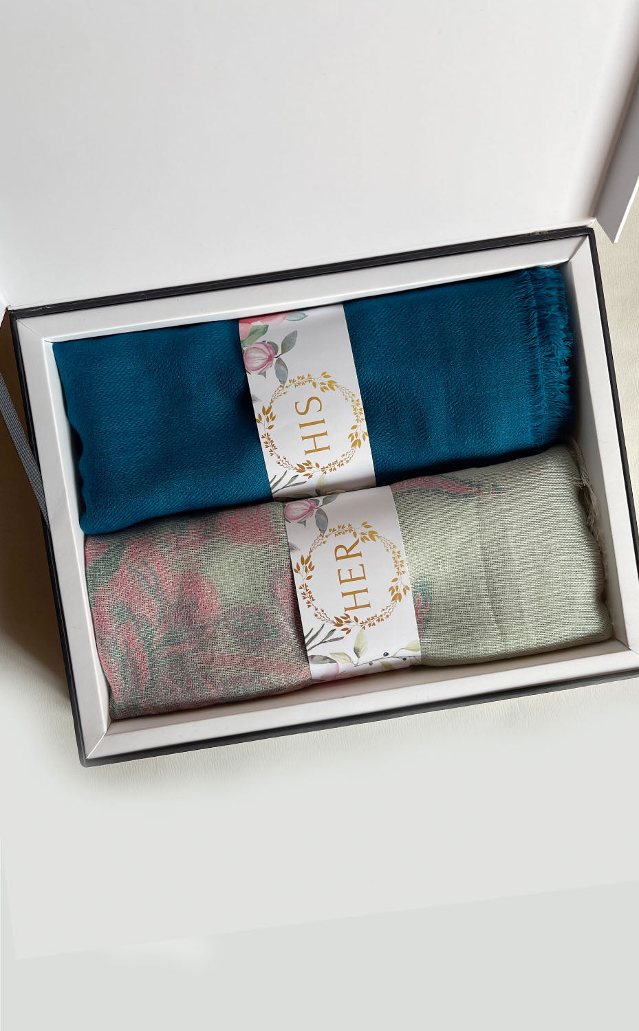 Rosewater Teal His and Her Set