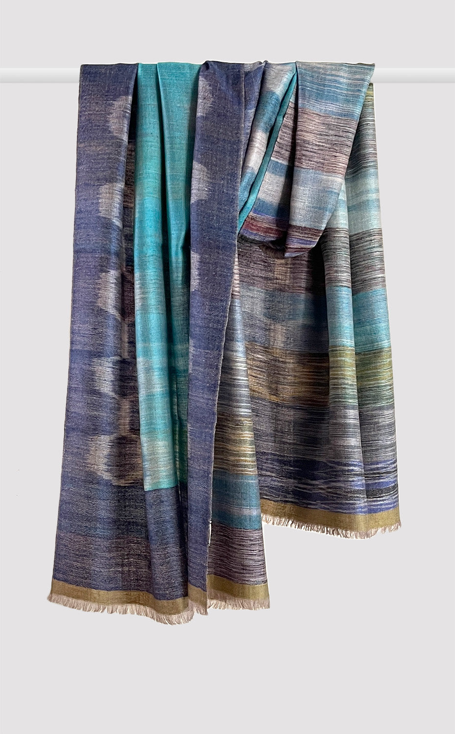 Pashmina Arctic Ikat Reversible Stole