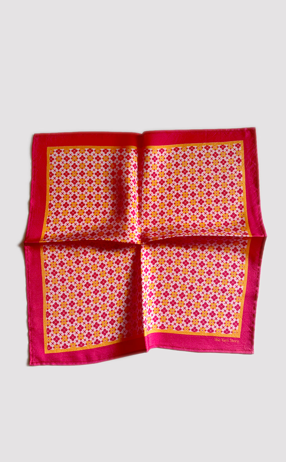 Ruby Wildflower Pocket Square