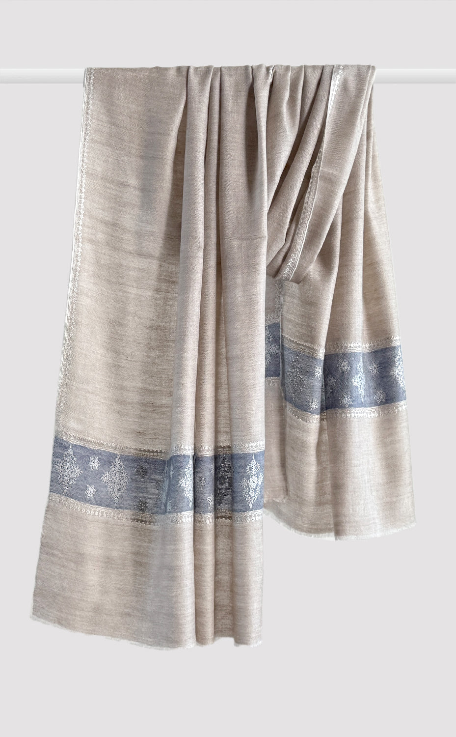 Ivory Nights Pashmina Embroidered Stole
