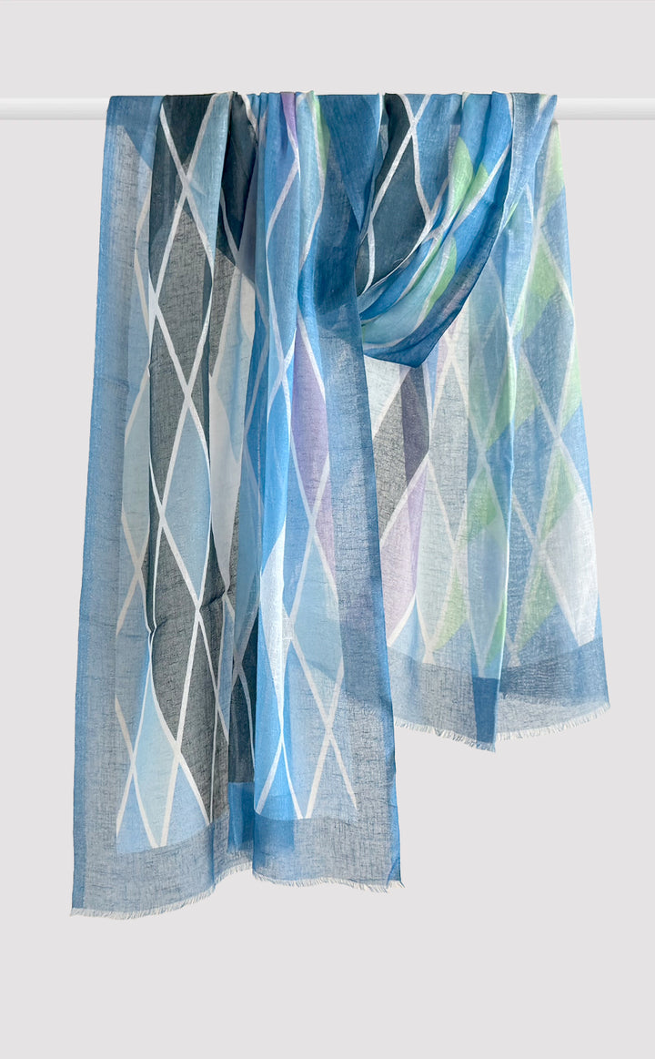 Glacier Light Linen Modal Stole