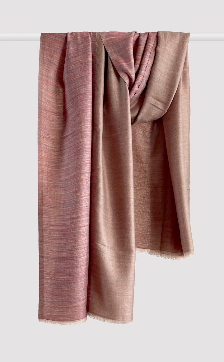Reversible Pashmina Shawl - Pink Dusk