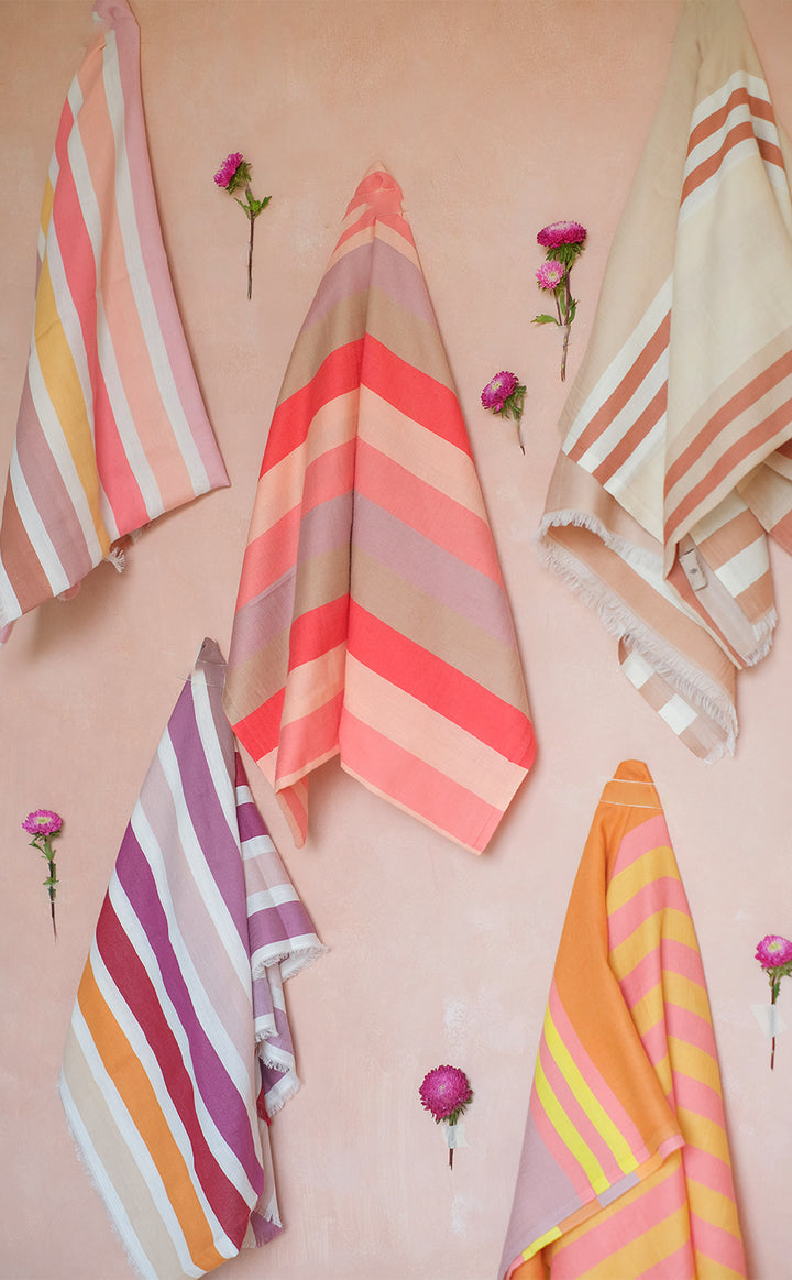 Tangerine Stripes Stole