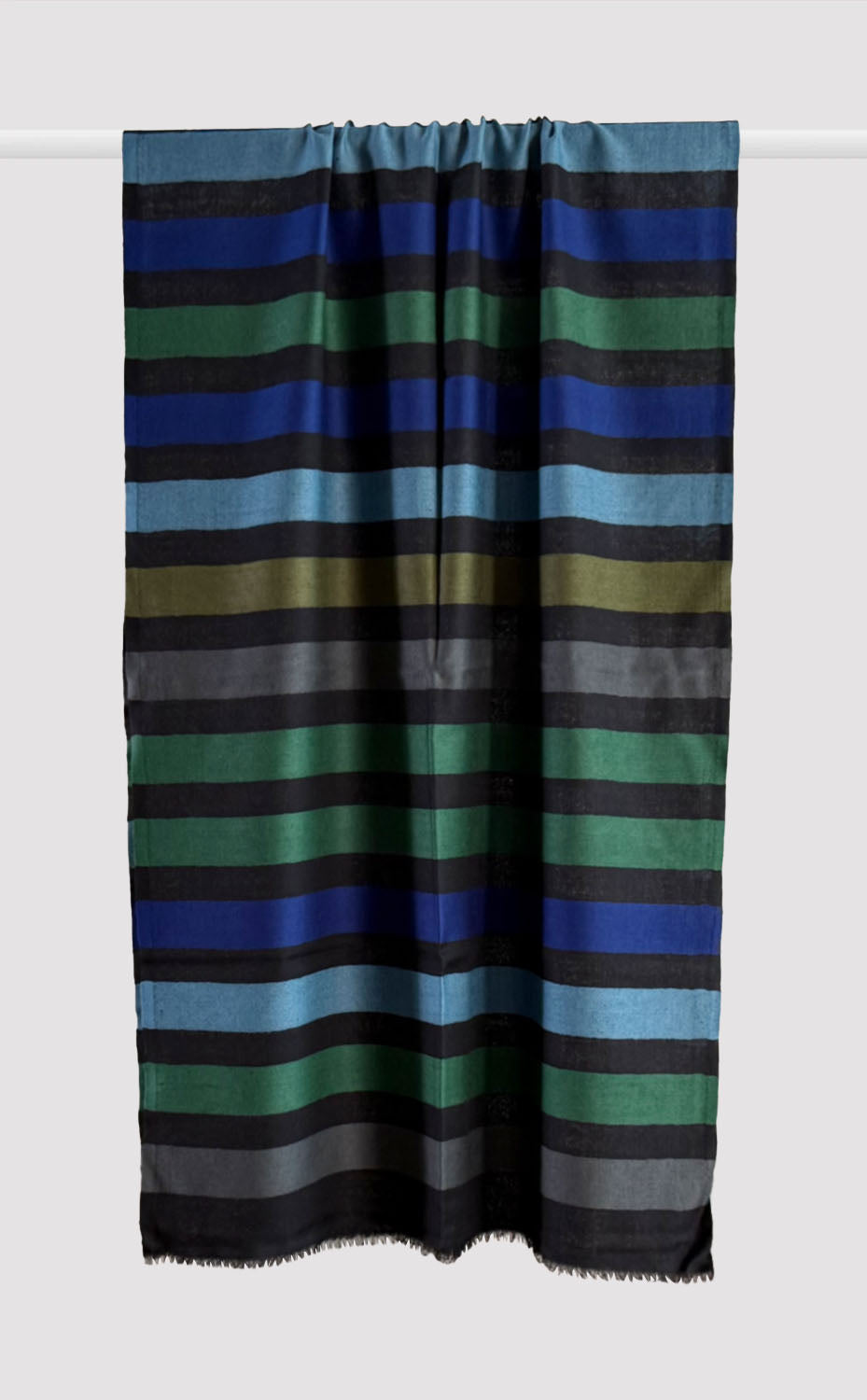 Azure Merino Strokes Stole