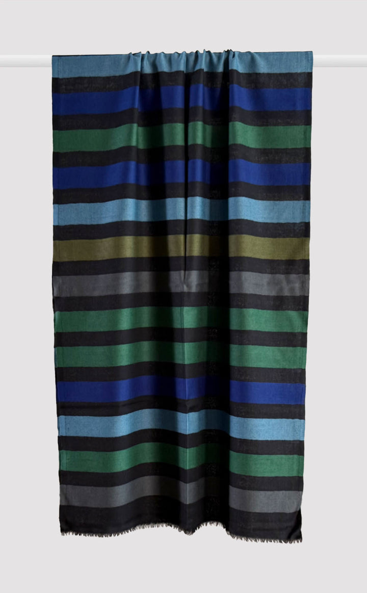 Azure Merino Strokes Stole