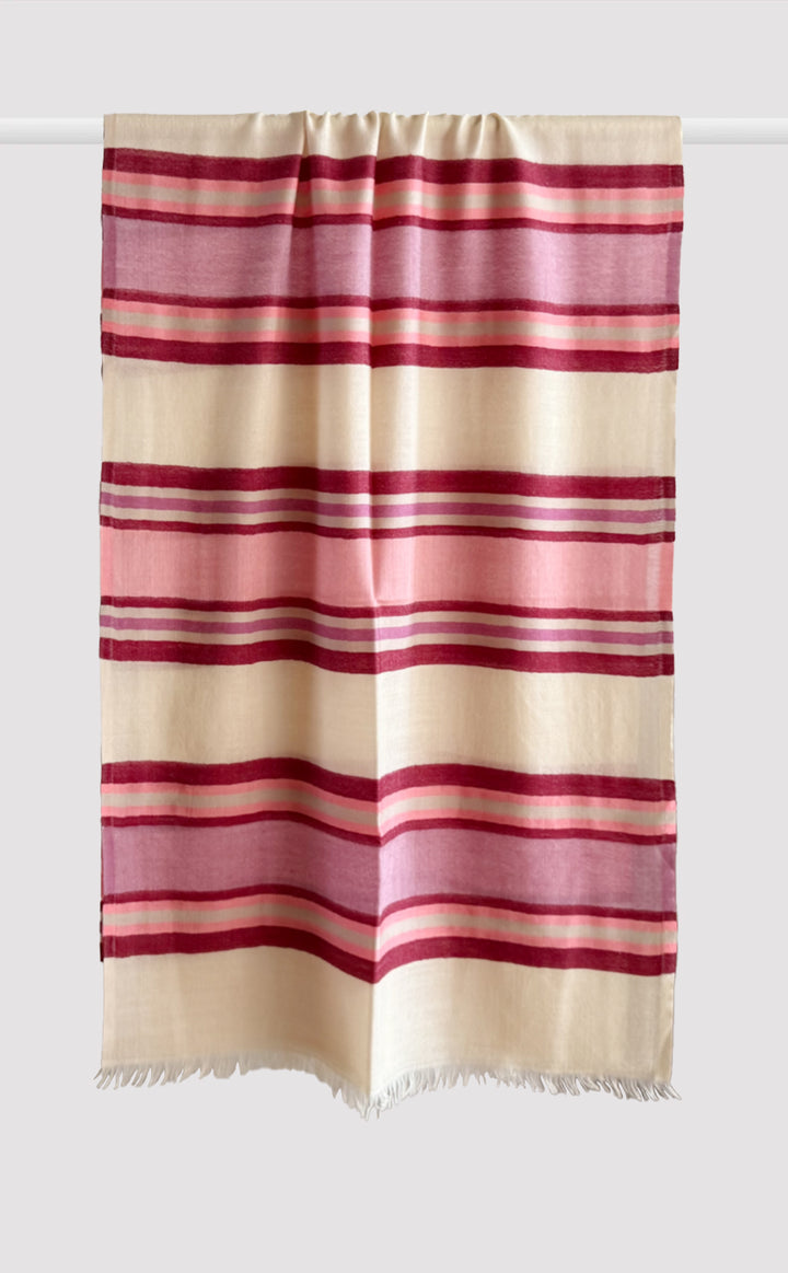 Velvet Stripes Merino Stole