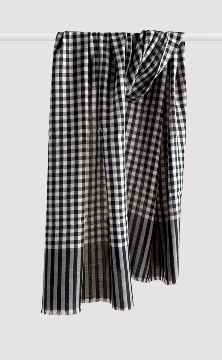 Inkwell Plaid Stole