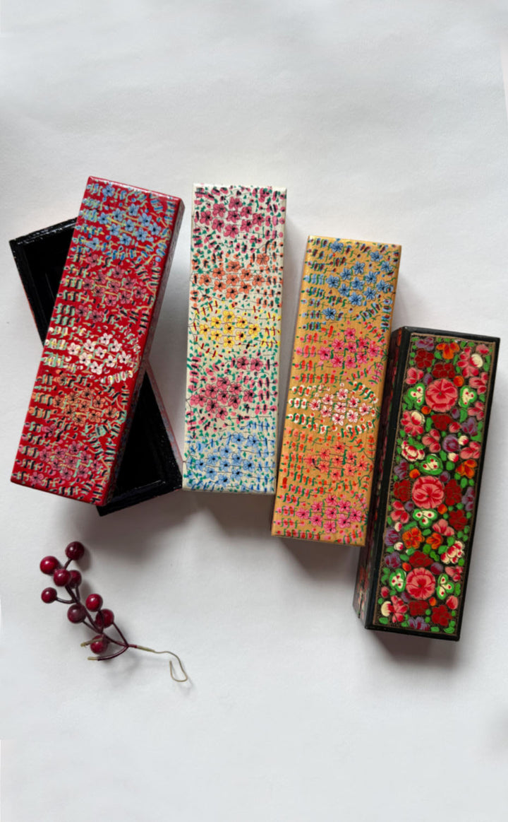 Multicolor Kashmiri Papier Mache Box