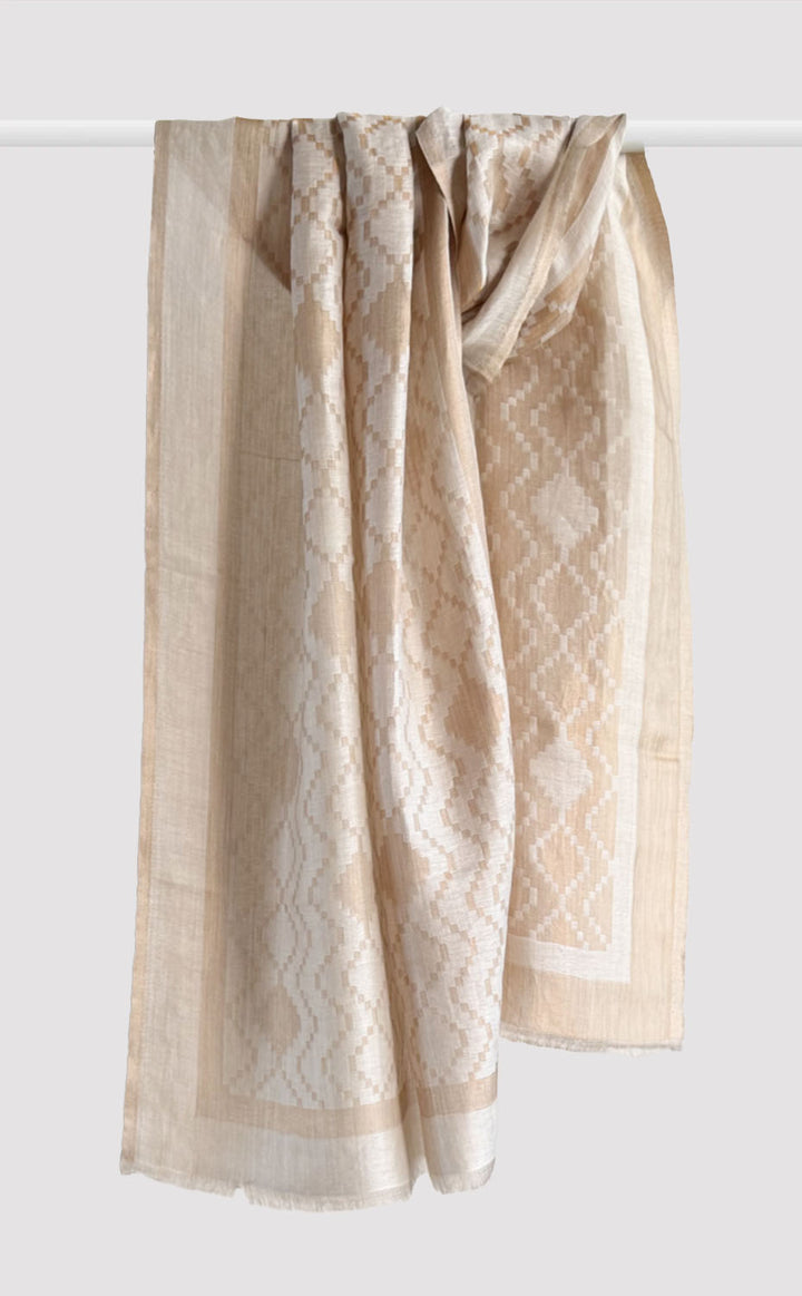 Pearl Fantasy Zari Stole