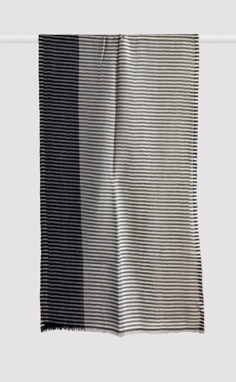 Onyx Striped Merino Muffler