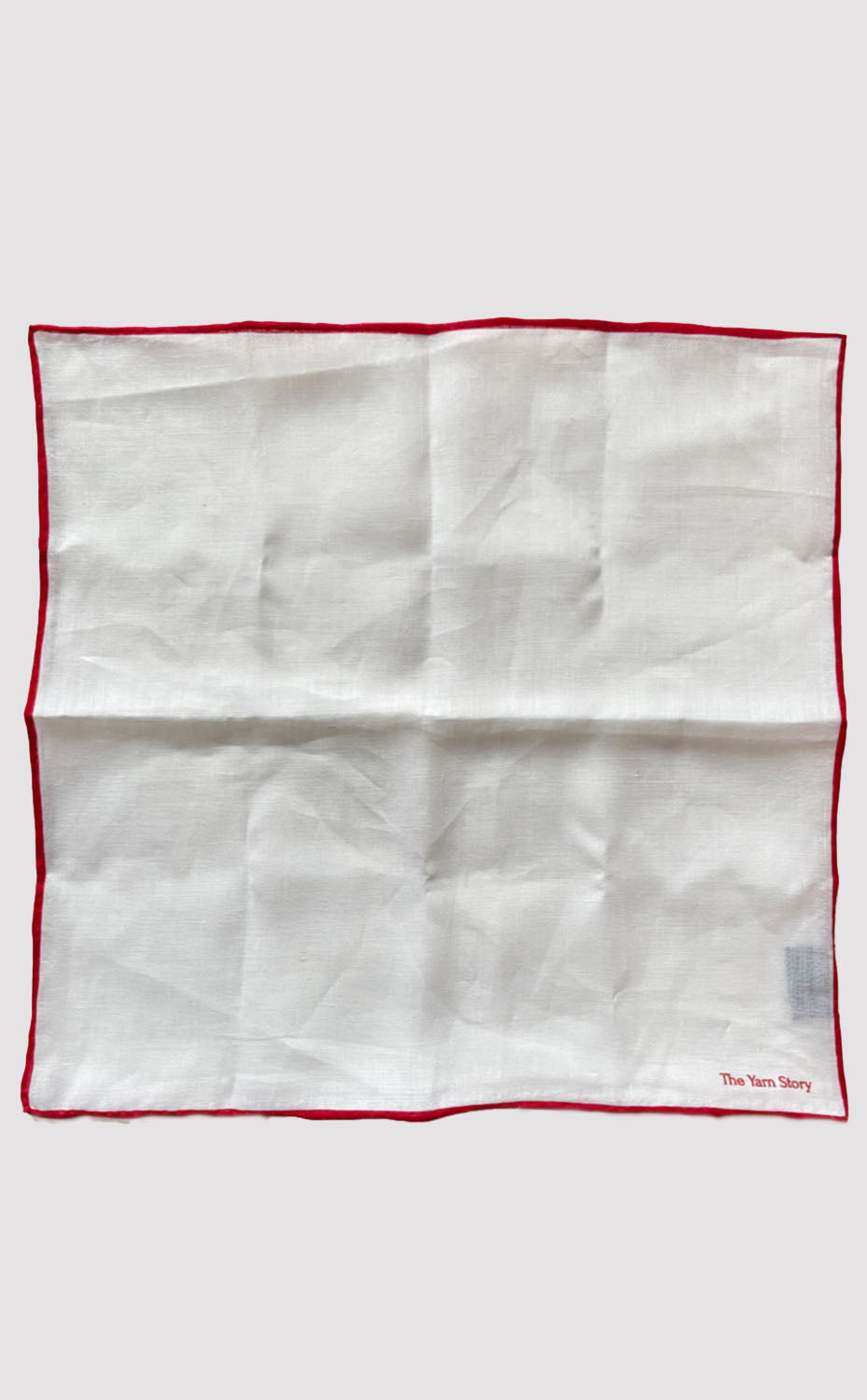 Maroon Border Linen Pocket Square