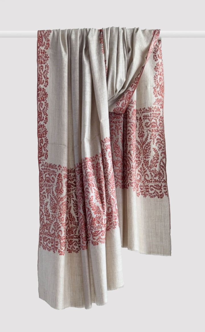 Pashmina Hand-Embroidered Motif Shawl