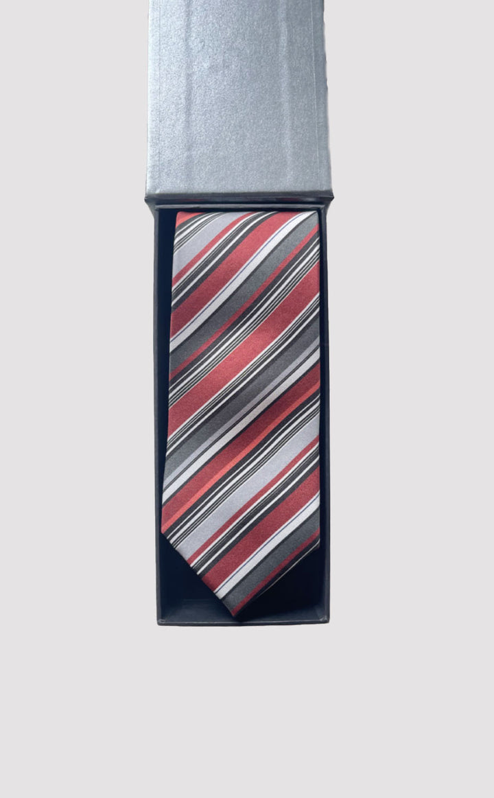 Maroon Stripe Tie