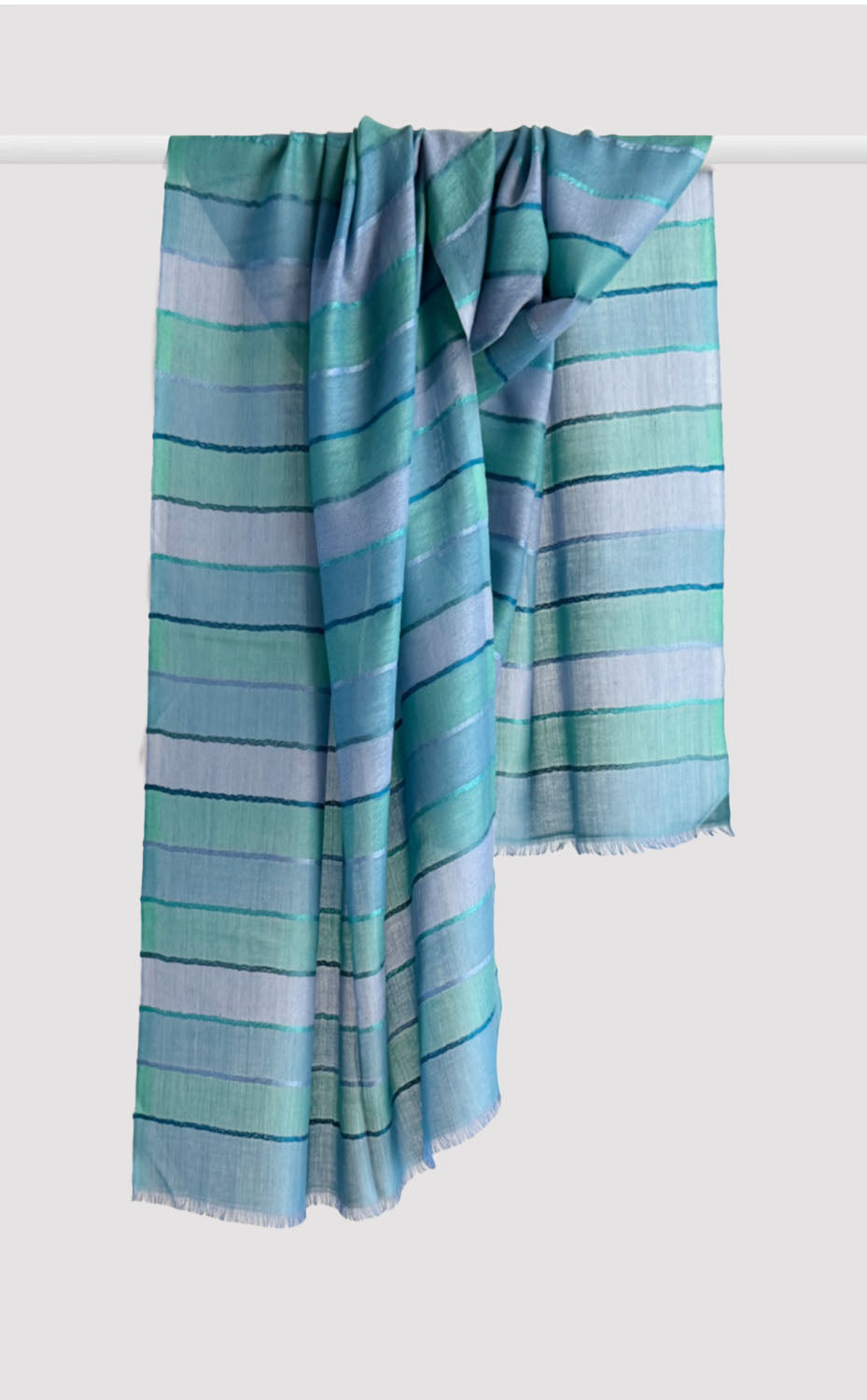 Seafoam Ray Merino Stole
