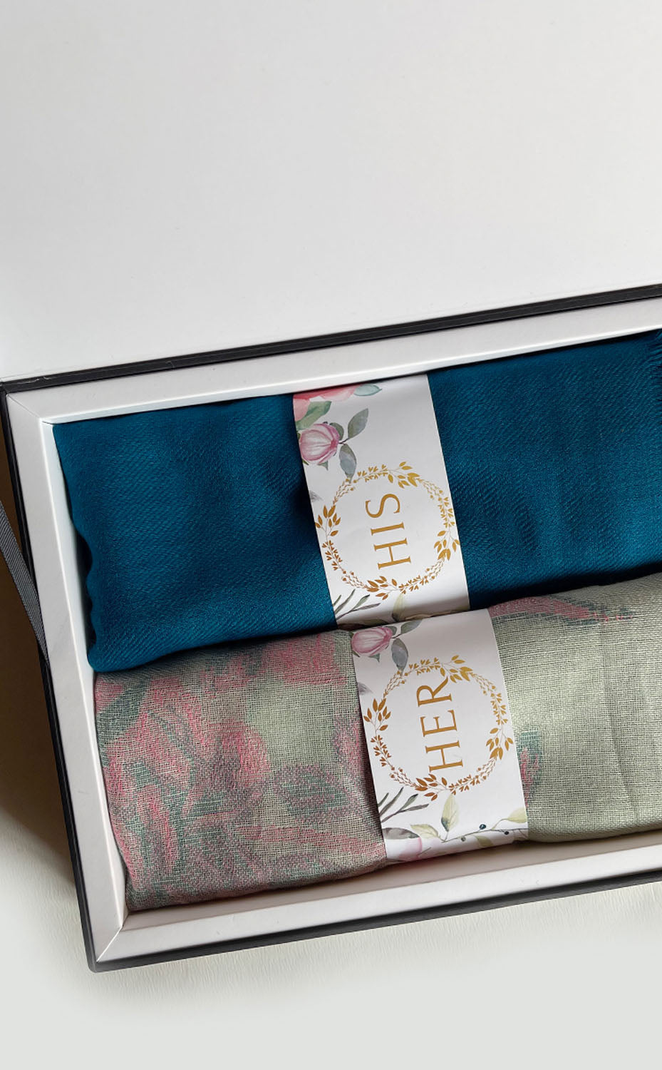 Rosewater Teal His and Her Set