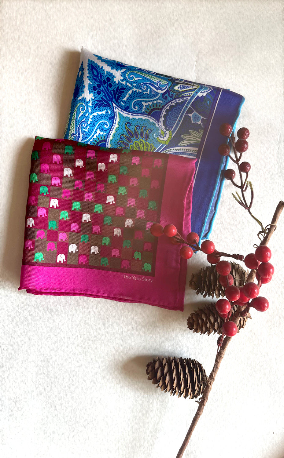 Ocean Candy Set of 2 Pocket Squares